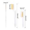G2PLUS 2PCS Folding Eyelash Comb, Eyelash Separator Tool, White Eyebrow Comb Metal Teeth, Eyelash Brush Tool for Lash & Brow view 2
