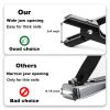 Fingernail Clippers with Catcher for Thick Nails No Splashing Toe Nail Cutter, No Splashing and Heavy Duty Luxury Nail Cutter Black view 4