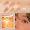Erinde 10 Colors Eyeshadow Palette Makeup - Matte Shimmer Glitter Gold Brown Eye Shadow Korean Makeup, Ultra-Blendable, High Pigmented, Natural-Looking, Neutral Eyeshadow Palette with Brush, Sunset view 2
