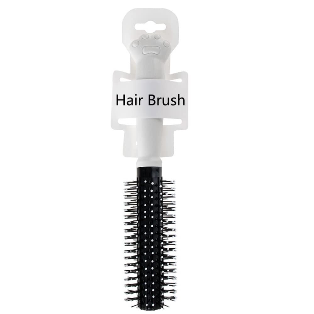 Air Cushion Comb Cat Paw Handle Pink Cute Round Roller Combs Shape Curly Fishion Hair Brush Air Cushion (white)