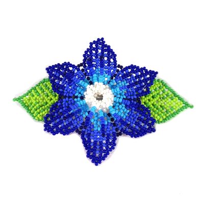 Weavish Beaded Hair Clips Native American Style Handmade Collection (Blue)