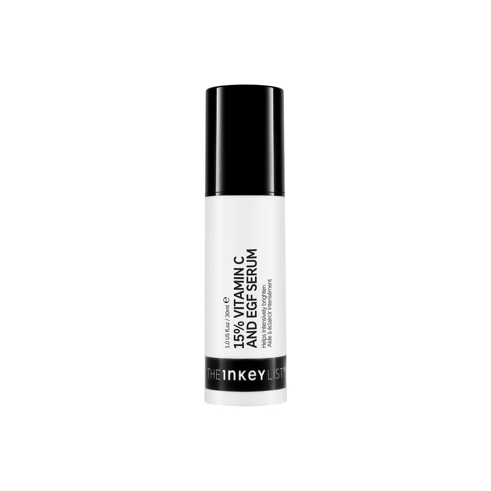 The INKEY List 15% Vitamin C and EGF Serum 1 Fl Oz, Reduces Hyperpigmentation, Rejuvenating Skin Care, Vegan Friendly, Suitable For All Skin Types