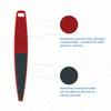 ForPro Professional Collection Red Panda Foot File, 60/100 Grit, Double-Sided Pedicure File for Feet and Heels, 10.5 L (Pack of 6) view 3