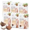 Epielle Hydrating Foot Mask 6 Pairs, Relieve and Soften with Shea Butter & Jojoba Oil, Deep Moisturizing Socks for Dry, Cracked Feet, Self Care Gifts for Women, Spa Kit, Stocking Stuffers view 1