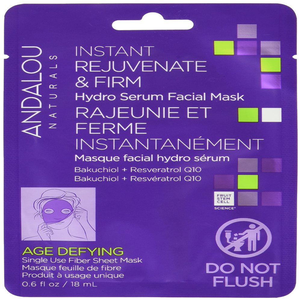 Andalou Naturals, Age Defying Instant Rejuvenate & Firm Sheet Mask