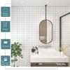 LHYZF Oval Ceiling Mirror, with Metal Frame and Boom for Bathroom Washroom Makeup Shaving Cloakroom Bedroom - Customizable Metal Boom (Size : 50cmx70cm) view 4