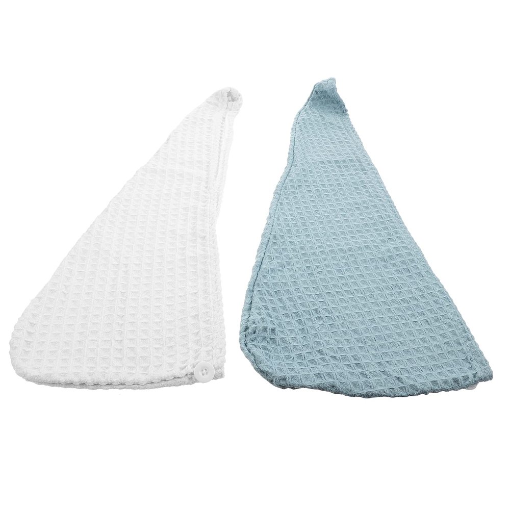 2pcs Dry Hair Cap Bath Towels Towels Micro Fiber Towel Hair Drying Towel Hair Towel Shower Hats Hair Towel Gift Fast Drying Hair Hats Waffle Body