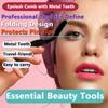AKOAK 2 Pcs Folding Eyelash Comb, Stainless Steel Teeth Eyebrow Separator Comb, Lash and Brow Makeup Applicator Brush, Professional Eyelash Tool for Define Lash view 3