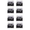 FOMIYES 8pcs Cosmetics Infallible Eye Makeup Pencil Sharpener Eyeliner Sharpener Makeup Cosmetic Pencil Sharpener Sharpener with Lid for Women Black view 1