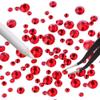 3792 Pcs Ruby Red Crystal Flatback Rhinestones Set for Nail, Art, Crafts, Makeup, Tumblers Glitter Round with Tweezers and Picking Pen(SS6~SS20) view 4