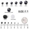 3792 Pcs Black Crystal Flatback Rhinestones Set for Nail, Art, Crafts, Makeup, Tumblers Glitter Round with Tweezers and Picking Pen(SS6~SS20) view 2