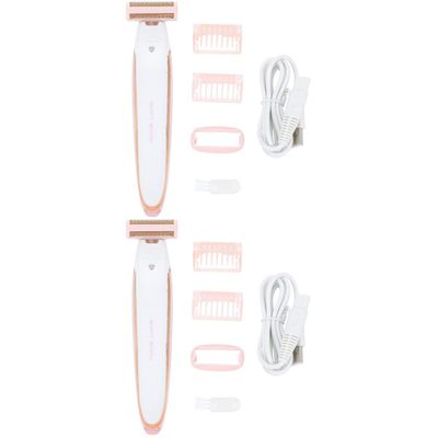 FOMIYES 2sets Electric Shaver for Women Painless Hair Trimmer for Body Face and Bikini -Friendly Electric Smooth Skin Remover Convenient Personal Grooming Tool