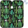 visesunny Barber Cape Green Western Cactus Seamless Pattern Polyester Hair Cutting Salon Cape Apron Anti-Static Haircut Water-Resistant Shaving Cloth Beard Shaving Bib Hairdressing Cape view 1