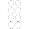 FOMIYES 8pcs Wavy Metal Hair Hoops for Unisex Multi-use Headbands for Shower Makeup Stretchable and Smooth for Parties Daily Wear and Special Occasions view 1