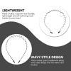 FOMIYES 8pcs Wavy Metal Hair Hoops for Unisex Multi-use Headbands for Shower Makeup Stretchable and Smooth for Parties Daily Wear and Special Occasions view 4