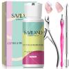 SAVILAND Cuticle Remover Kit Professional Nail Care Manicure Kit - 2.03 OZ Cuticle Remover Liquid Cream with Cuticle Trimmer, Cuticle Nipper and Cuticle Pusher, Christmas Gifts for Women view 1