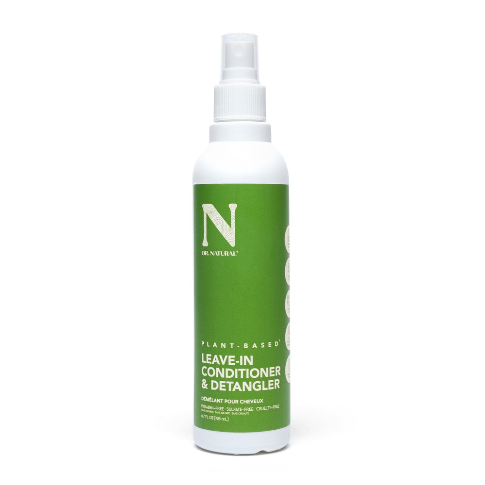 Dr. Natural Leave in Conditioner and Hair Detangler - Hair Conditioner with Coconut Oil and Shea Butter - Detangler Spray for All Hair Types - 6.7 oz