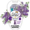 BIC Soleil 4 Escape Scented Women's Disposable Razors With 4 Blades, Comfortable Shave, Lavender & Eucalyptus Scented Handle Shaving Razors for Women, 4 Count view 1