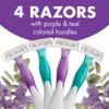 BIC Soleil 4 Escape Scented Women's Disposable Razors With 4 Blades, Comfortable Shave, Lavender & Eucalyptus Scented Handle Shaving Razors for Women, 4 Count view 4