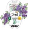 BIC Soleil 3 Escape Scented Women's Disposable Razors, 3 Blades, Comfortable Shave, Lavender & Eucalyptus Scented Handle Shaving Razors for Women, 4 Count view 1