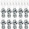 allydrew 10 Pack Chapstick Holder Keychain, Keyring for Lip Balm Lip Gloss Lipstick with 10 Pieces Metal Keyring Clasps, Soccer view 1