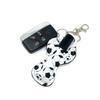 allydrew 10 Pack Chapstick Holder Keychain, Keyring for Lip Balm Lip Gloss Lipstick with 10 Pieces Metal Keyring Clasps, Soccer view 3