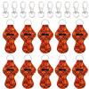 allydrew 10 Pack Chapstick Holder Keychain, Keyring for Lip Balm Lip Gloss Lipstick with 10 Pieces Metal Keyring Clasps, Basketball view 1