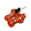 allydrew 10 Pack Chapstick Holder Keychain, Keyring for Lip Balm Lip Gloss Lipstick with 10 Pieces Metal Keyring Clasps, Basketball view 2