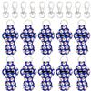 allydrew 10 Pack Chapstick Holder Keychain, Keyring for Lip Balm Lip Gloss Lipstick with 10 Pieces Metal Keyring Clasps, Play Ball view 1