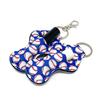 allydrew 10 Pack Chapstick Holder Keychain, Keyring for Lip Balm Lip Gloss Lipstick with 10 Pieces Metal Keyring Clasps, Play Ball view 2