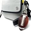 allydrew 10 Pack Chapstick Holder Keychain, Keyring for Lip Balm Lip Gloss Lipstick with 10 Pieces Metal Keyring Clasps, Football view 4