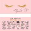 100 Pack Lash Extension Aftercare Cards With Thank You Note - Suitable for Lash After Care Bags - Size 3.5x2 in - Lash Supplies - Pink view 1