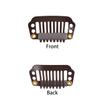 50 Pcs Hair Extension Clips 28mm 8-teeth Wig Clips for Hair Extensions & Hairpieces (Dark Brown) view 4