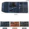 Dongng 16pcs/Set Nail Cutter Set Nail Clipper Folding Bag Stainless Steel Cutter Tool Finger Manicure Tools Manicure Nail Clippers Safe and Sharp (Color : Brown) view 2