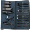 Dongng 16pcs/Set Nail Cutter Set Nail Clipper Folding Bag Stainless Steel Cutter Tool Finger Manicure Tools Manicure Nail Clippers Safe and Sharp (Color : Blue) view 1