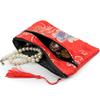 10pcs Double Zipper Silk Brocade Jewelry Pouch Storage Bag Rectangle Ladies Large Coin Purse Cosmetic Makeup Phone Wallet (Mixed Color) view 2