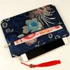 10pcs Double Zipper Silk Brocade Jewelry Pouch Storage Bag Rectangle Ladies Large Coin Purse Cosmetic Makeup Phone Wallet (Mixed Color) view 3