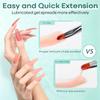 Modelones Slip Solution for Poly Gel, Anti-Stick Gel Nail Extension Complete Kit with Nail Forms Tips Clips Art Tool DIY at Home view 4