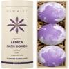 Arnica Bubble Bath Bombs Lavender Bergamot Essential Oils Luxurious Mega Foaming Bath Bombs for Dry Skin Nourishment Moisturizing Blissful Bath Gift view 1