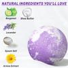 Arnica Bubble Bath Bombs Lavender Bergamot Essential Oils Luxurious Mega Foaming Bath Bombs for Dry Skin Nourishment Moisturizing Blissful Bath Gift view 3