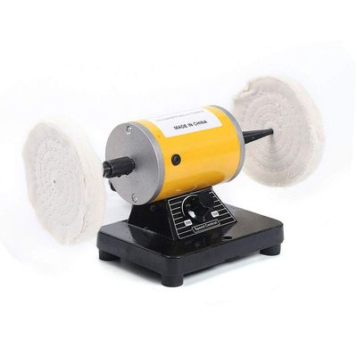 Buffer Polisher, 5" Mini Dental Lab Lathe Jewelry Polishing Buffer Polisher Machine, Professional Polisher Jewelry Bench Buffer Grinder 110V US Plug
