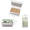 Bamboo Cotton Swabs, Biodegradable Wood Cotton Buds 1000pcs view 2