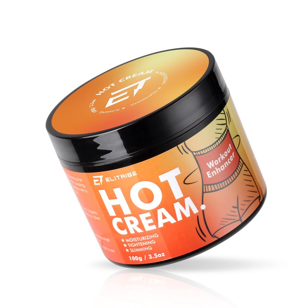 Elitribe Hot Cream Sweat Workout Enhancer Gel - Fat Burning, Cellulite & Firming Body Lotion for All Skin Types - 3.5 oz