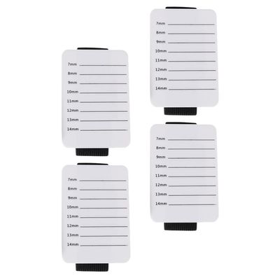 Beaupretty 4pcs Acrylic Eyelash Extension Plate Portable Lash Holder Tile for Easy Arrangement and Identification for Beginners and Professionals Compact Design for Travel Use
