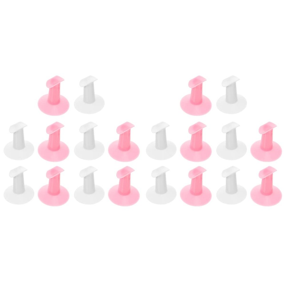 FOMIYES 20pcs Nail Art Finger Support Stand Manicure Tool for Easy Nail Polish Application Suitable for Home and Salon Use and Colors