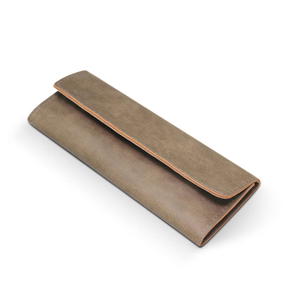 1 Piece PU Leather Empty Folding Tweezers Storage Bag Eyelash Extensions Multi-pockets Travel Case for Eyelash Grafting Extension Tweezers