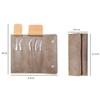 1 Piece PU Leather Empty Folding Tweezers Storage Bag Eyelash Extensions Multi-pockets Travel Case for Eyelash Grafting Extension Tweezers view 2