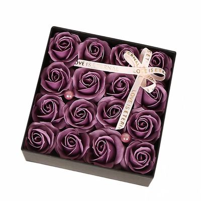 16 Pcs Rose Soap Flower Floral Scented Bath Soap Rose Flower Petals Set Gifts for Girls Mom Her in Wedding Birthday Anniversary Mother's Day Valentine's Day Christmas