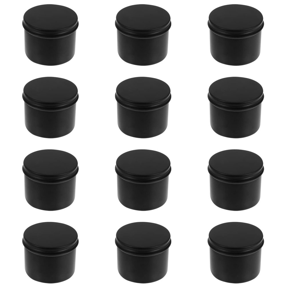 Beaupretty 12pcs Aluminum Jars for Cream Cosmetics and Crafts Refillable Containers Screw Lids for Travel and Home Use Leak and Portable for Makeup and Projects