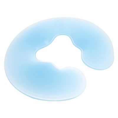 Beaupretty Travel Pillow Face Down Face Down Pillow U Shaped: Salon Cushion Massage Table Cradle Blue Silicone Headrest Cushion Silicone Bath Massage Lash